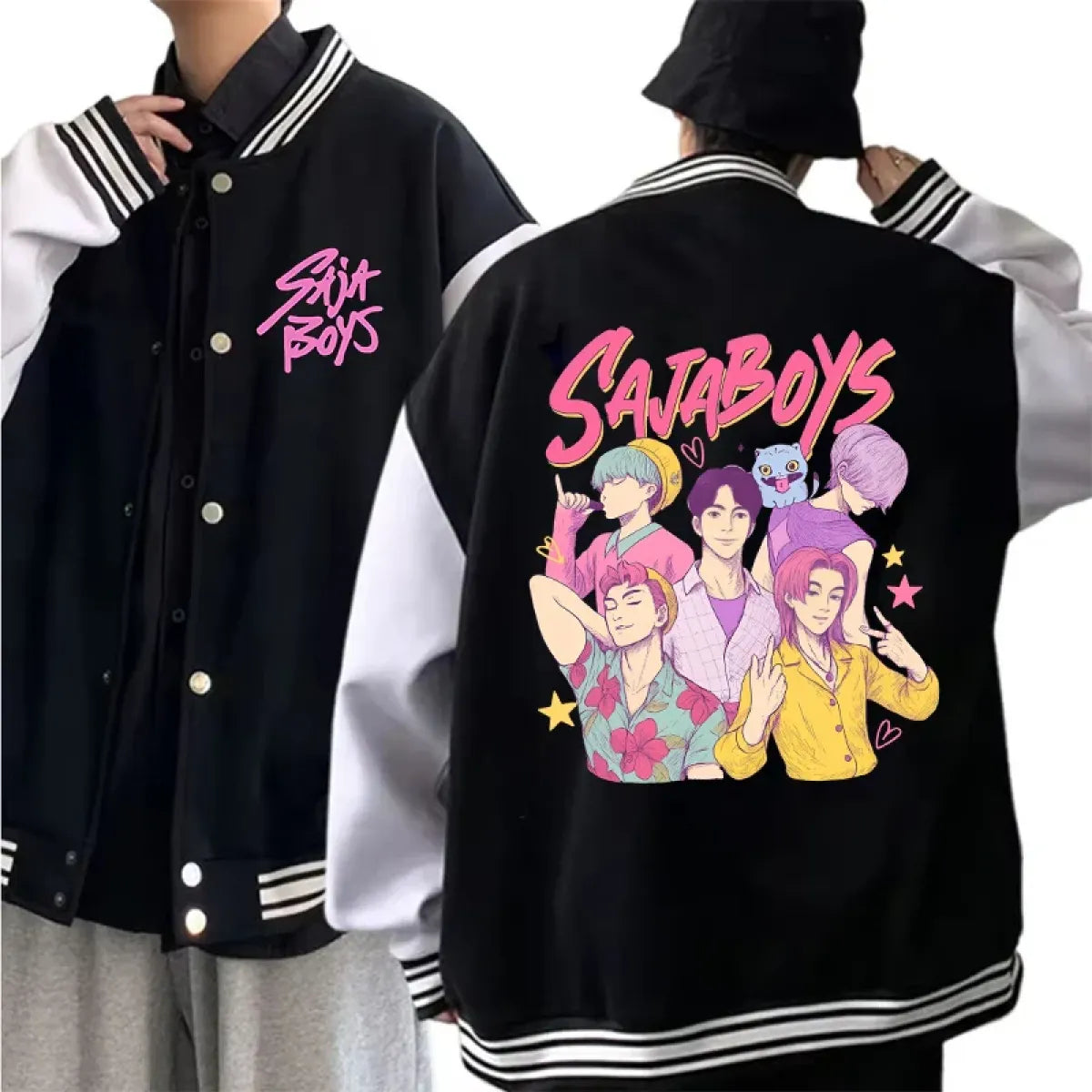 Saja Boys Kpop Demon Hunters Baseball Jacket - Jackets & Coats - Jacket - 2