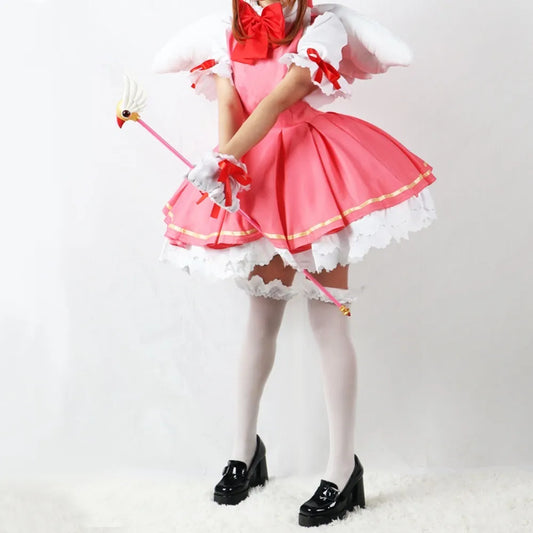 Sakura Kinomoto Princess Dress Cosplay Costume - Pink Card Captor Sakura - All Dresses - Costumes - 2 - 2024