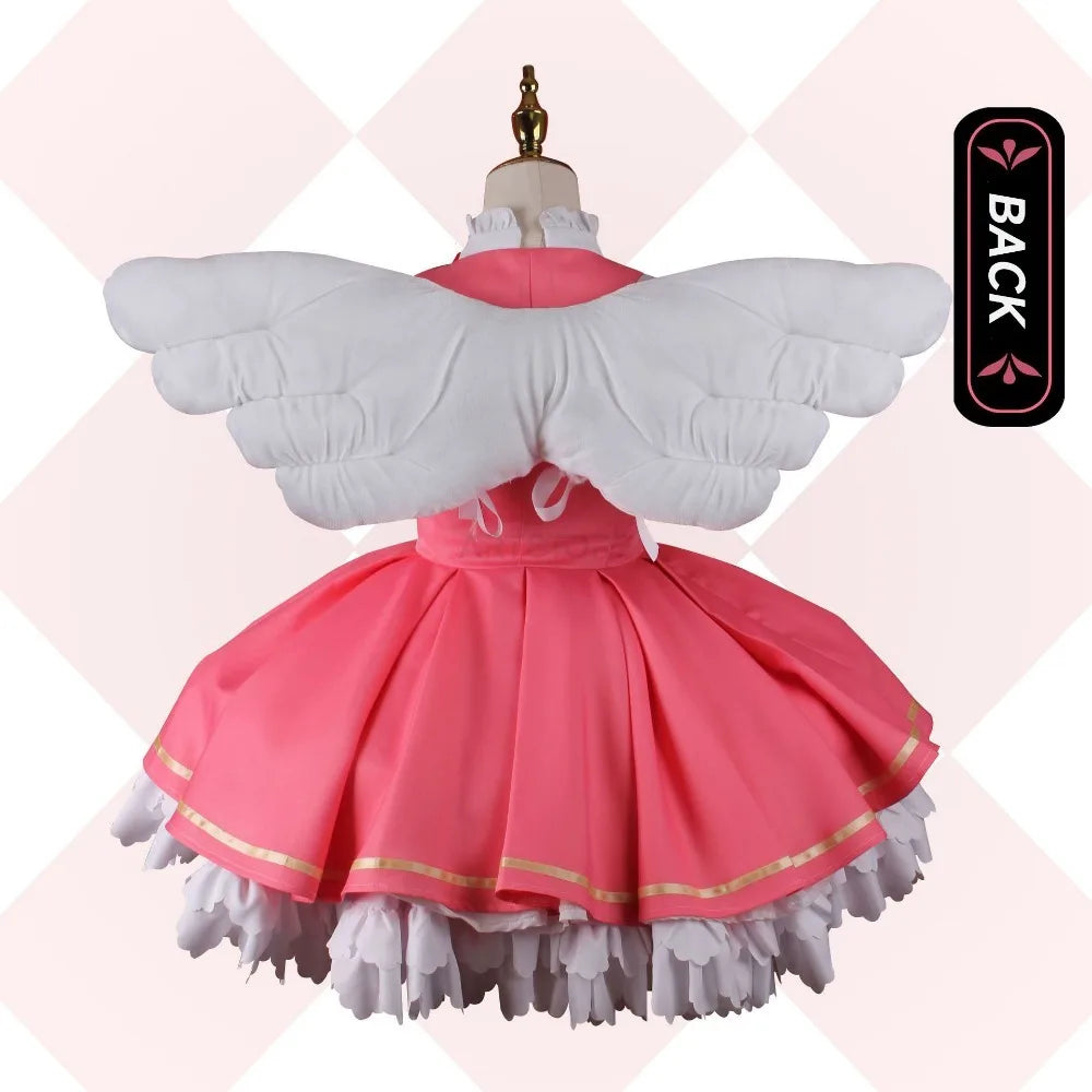 Sakura Kinomoto Princess Dress Cosplay Costume - Pink Card Captor Sakura - All Dresses - Costumes - 4 - 2024