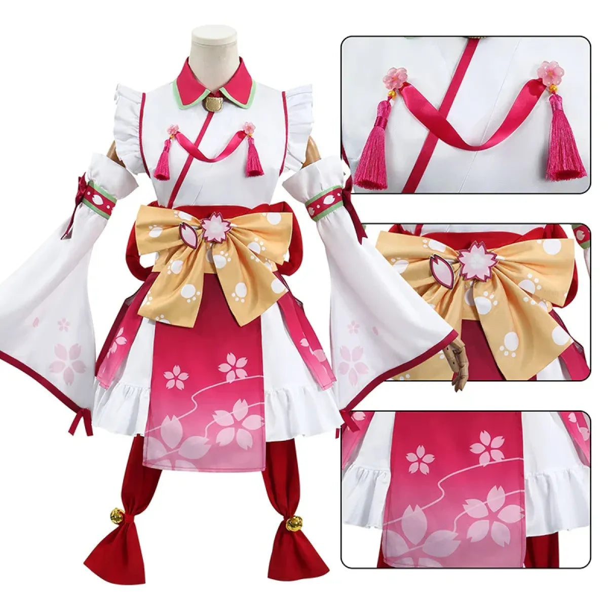 Sakura Miko Vtuber Kimono Cosplay Costume Set - Anime - Cosplay - 4