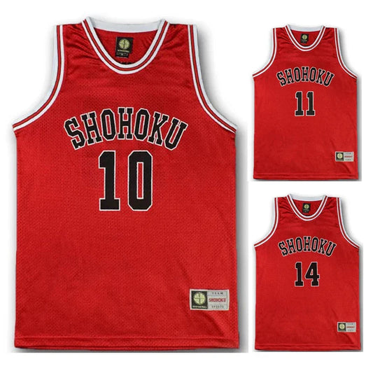 Shohoku Basketball Team Jersey - Sakuragi Hanamichi Rukawa - All Products - Clothing - 2 - 2024