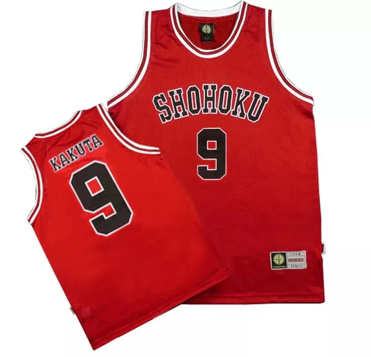 Shohoku Basketball Team Jersey - Sakuragi Hanamichi Rukawa - No. 9 Kakuta / S - All Products - Clothing - 16 - 2024