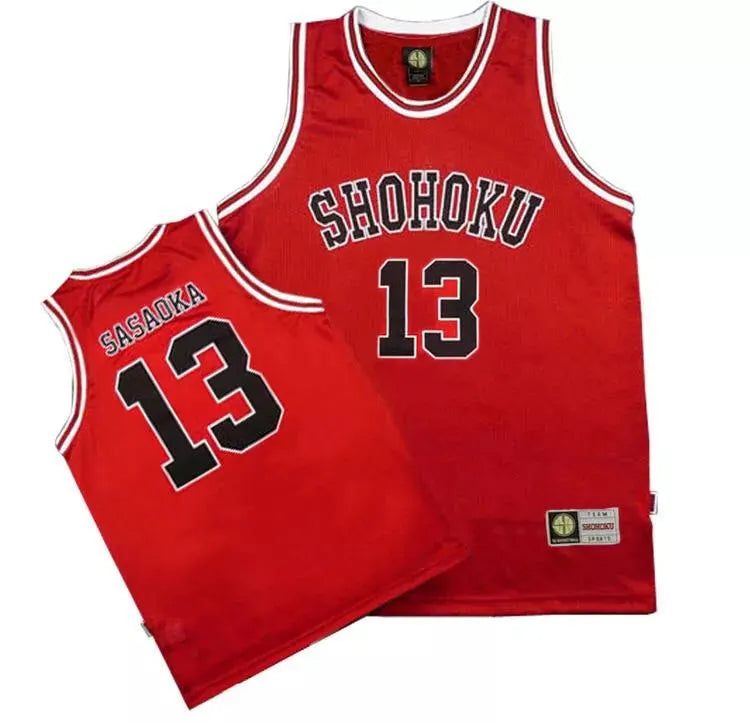 Shohoku Basketball Team Jersey - Sakuragi Hanamichi Rukawa - No. 13 Sasaoka / S - All Products - Clothing - 19 - 2024