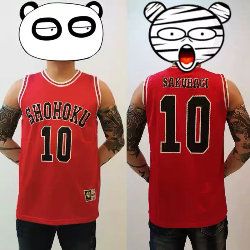 Shohoku Basketball Team Jersey - Sakuragi Hanamichi Rukawa - All Products - Clothing - 6 - 2024