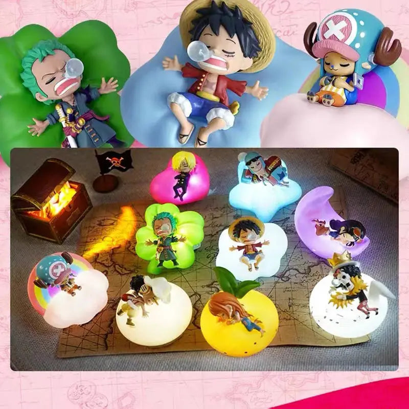 Luffy Zoro Nami & Sanji Night Light: Anime Figure Lamp for a Dreamy Bedroom Ambiance - Anime - Action & Toy Figures - 2