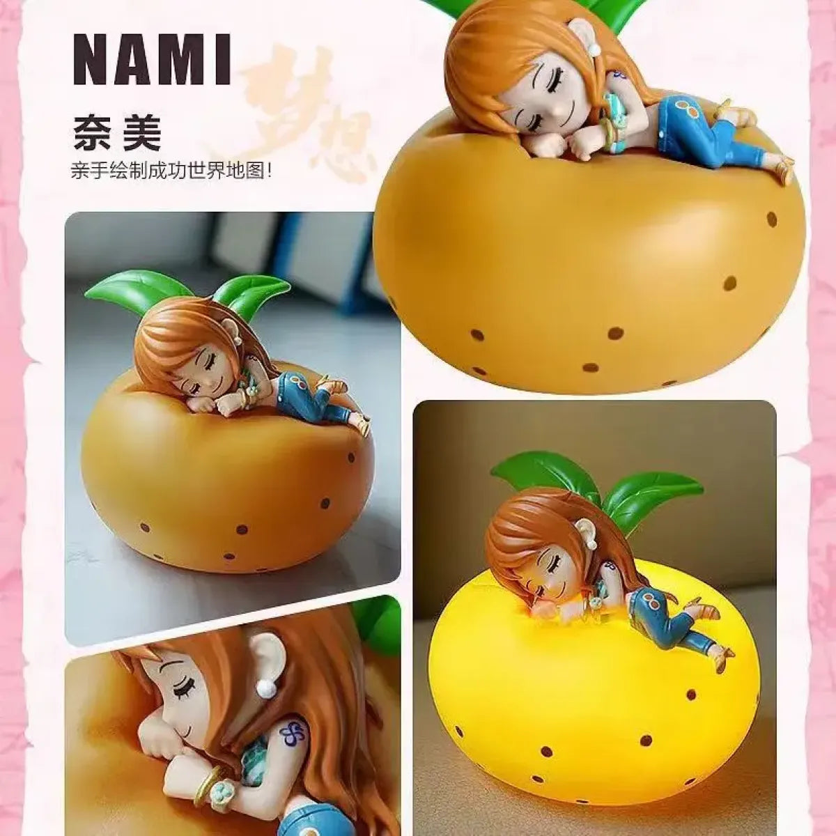 Luffy Zoro Nami & Sanji Night Light: Anime Figure Lamp for a Dreamy Bedroom Ambiance - Anime - Figures - 10