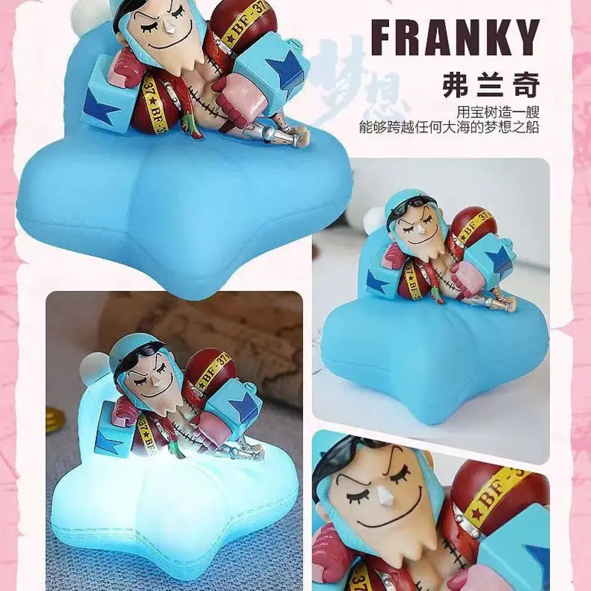 Luffy Zoro Nami & Sanji Night Light: Anime Figure Lamp for a Dreamy Bedroom Ambiance - Anime - Figures - 14