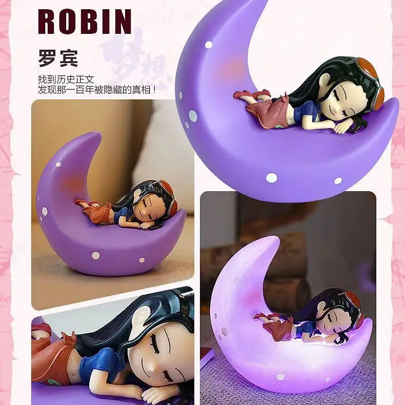 Luffy Zoro Nami & Sanji Night Light: Anime Figure Lamp for a Dreamy Bedroom Ambiance - Nico Robin - Anime - Action &