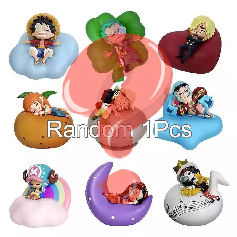 Luffy Zoro Nami & Sanji Night Light: Anime Figure Lamp for a Dreamy Bedroom Ambiance - Random 1Pcs - Anime - Action &