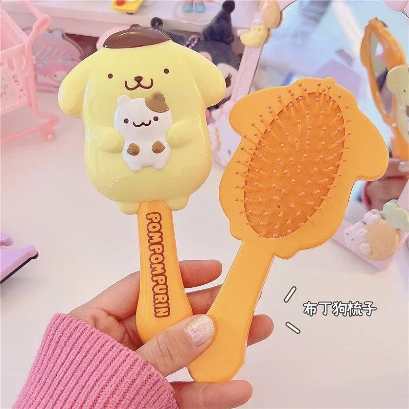 Sanrio Anime Kuromi Hand-held Makeup Mirror - Pom Purin - Anime - Makeup Tools - 12 - 2024