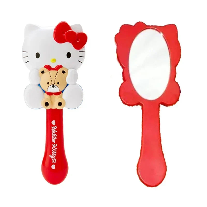 Sanrio Anime Kuromi Hand-held Makeup Mirror - Hello Kitty - Anime - Makeup Tools - 14 - 2024