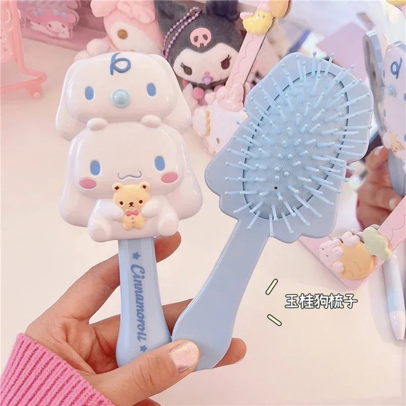 Sanrio Anime Kuromi Hand-held Makeup Mirror - Cinnamoroll - Anime - Makeup Tools - 5 - 2024