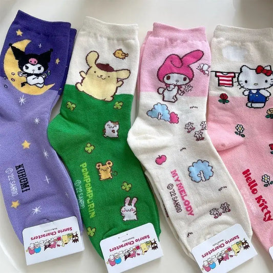 Sanrio Anime Socks - Hello Kitty Kuromi Melody Cinnamoroll - Anime - Socks - 2 - 2024