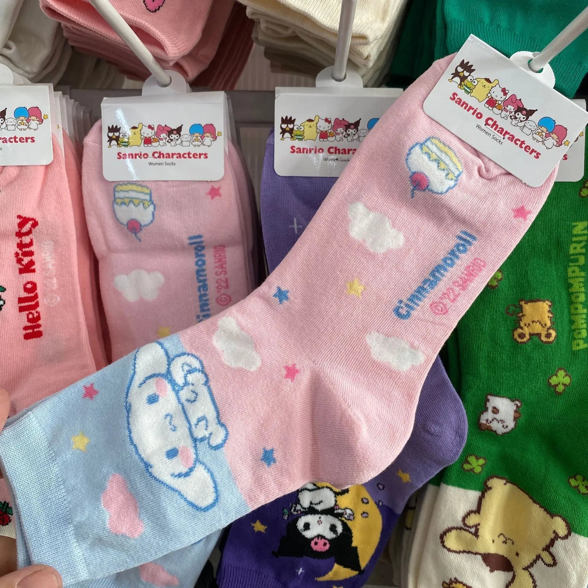 Sanrio Anime Socks - Hello Kitty Kuromi Melody Cinnamoroll - Cinnamoroll 1 - Anime - Socks - 12 - 2024