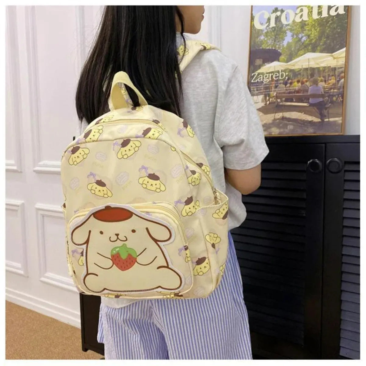 High-Capacity Sanrio Character Backpack - Cute & Functional - Women Bags & Wallets - 6