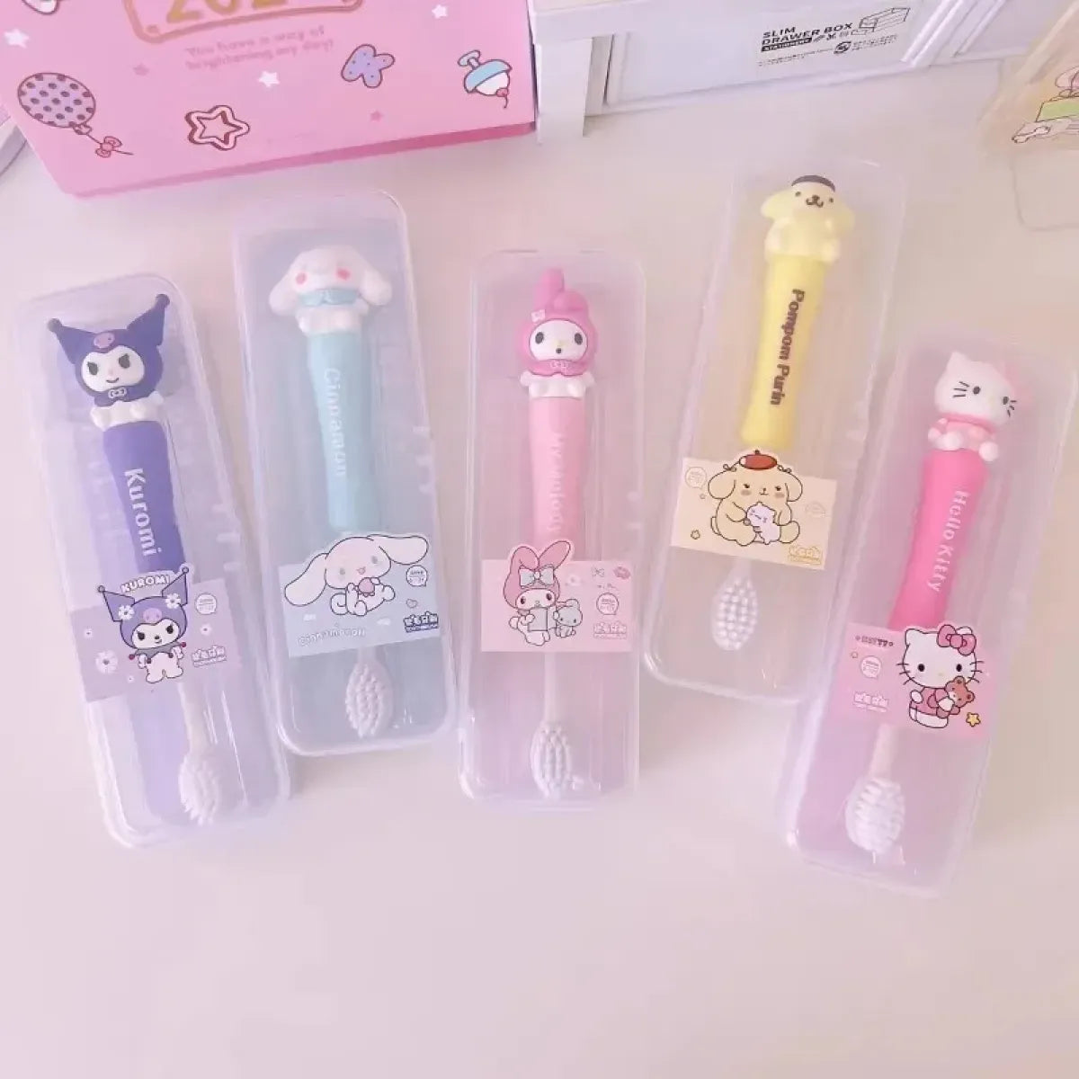 Sanrio Character Soft Bristle Kids Toothbrush - Harajuku Style - Accessories - 2