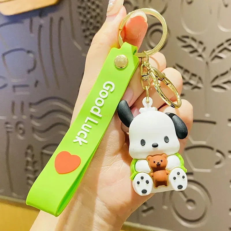 Sanrio Fruit Keychain - Kuromi Cinnamoroll & Pochacco Charm - B4 - Anime - Keychains - 13 - 2024