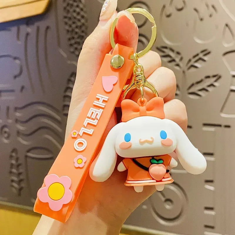 Sanrio Fruit Keychain - Kuromi Cinnamoroll & Pochacco Charm - A1 - Anime - Keychains - 6 - 2024