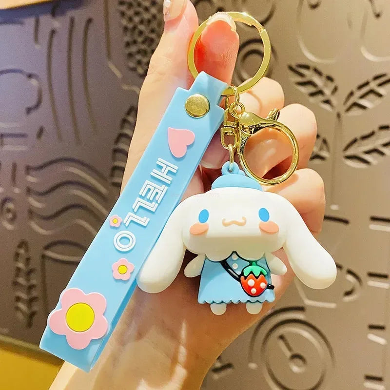 Sanrio Fruit Keychain - Kuromi Cinnamoroll & Pochacco Charm - A2 - Anime - Keychains - 11 - 2024