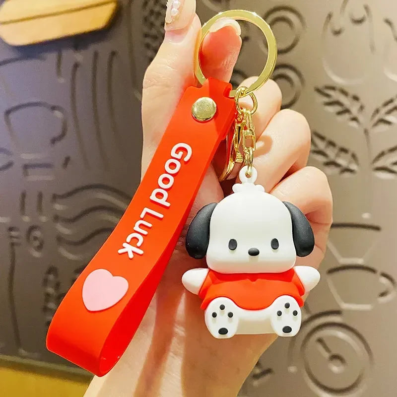 Sanrio Fruit Keychain - Kuromi Cinnamoroll & Pochacco Charm - B1 - Anime - Keychains - 14 - 2024