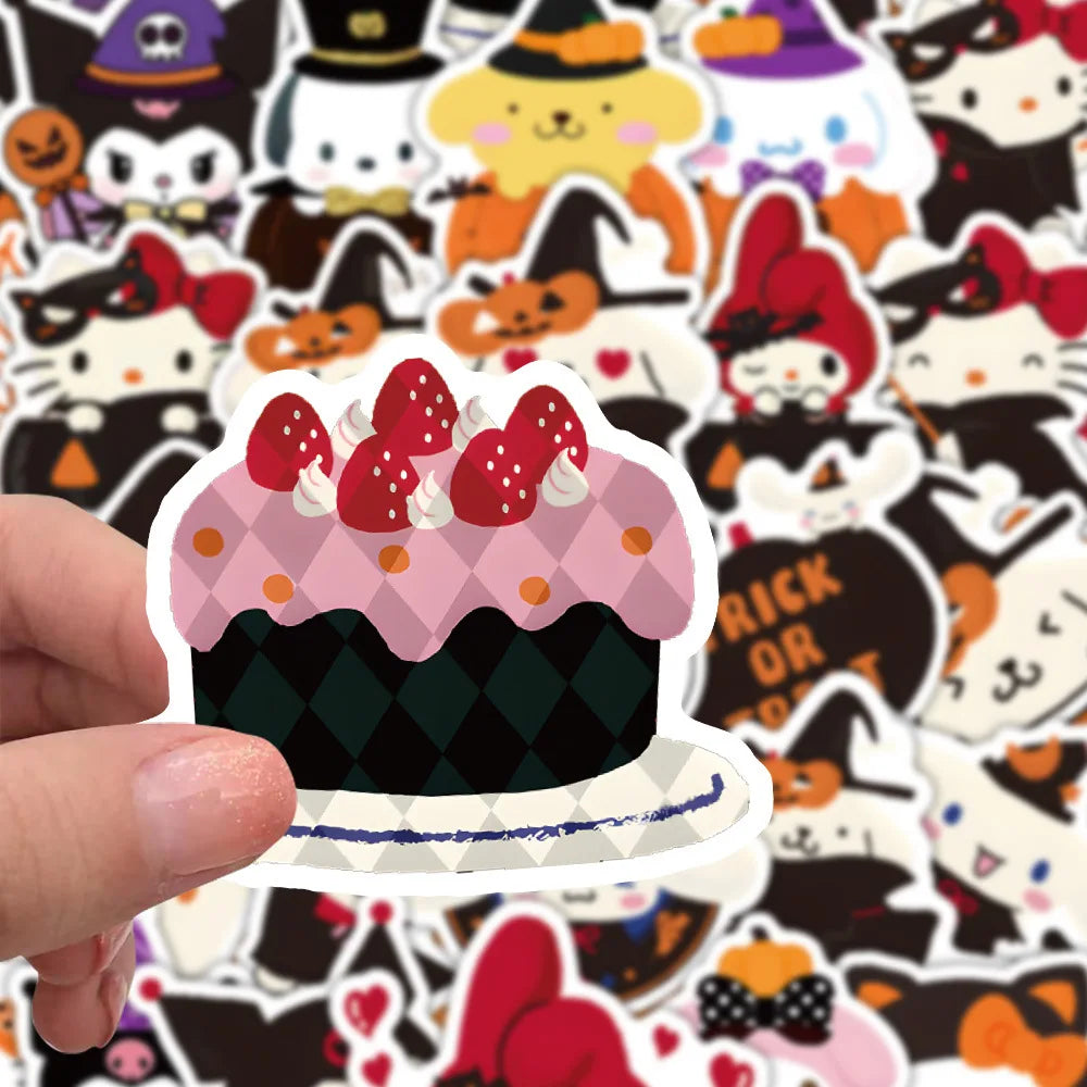 Halloween Sanrio Kawaii Stickers Set - Stationary & More - Stickers & Sticker Machines - 3 - 2024