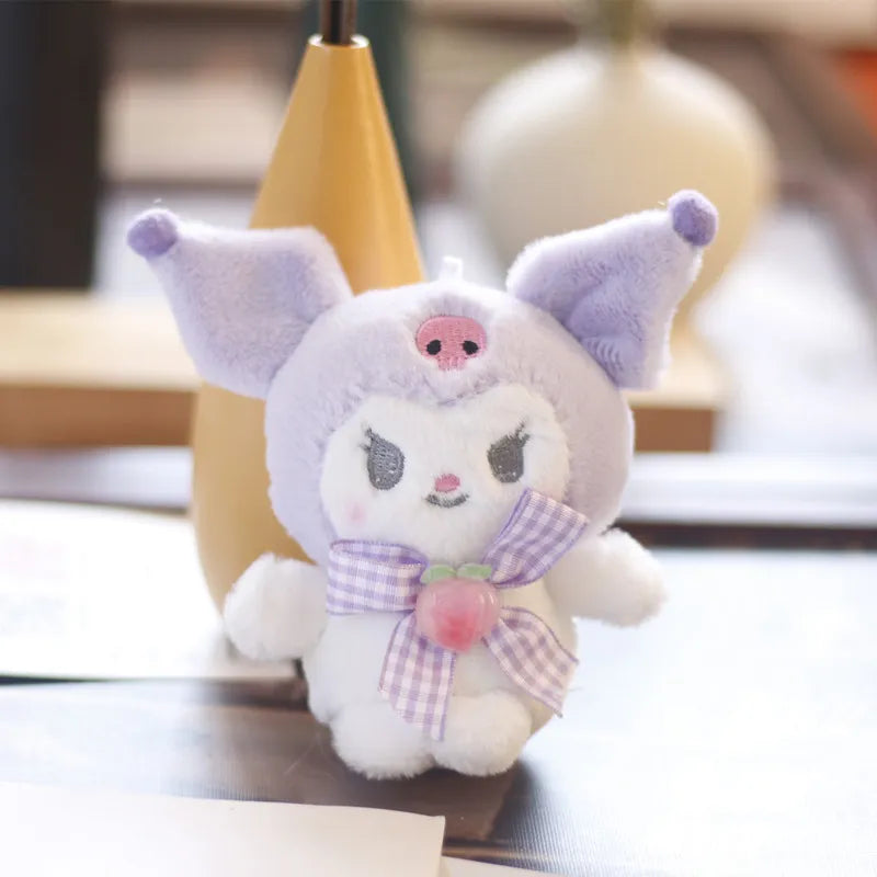 Sanrio Kuromi Cinnamoroll Cat Doll Keychain - C3 - Anime - Stuffed Animals - 25 - 2024