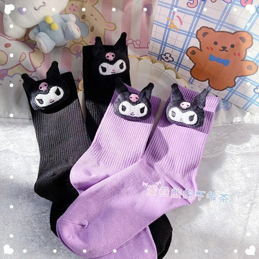 Sanrio Kuromi Doll Socks - Kawaii Anime Fashion - Anime - Socks - 1 - 2024