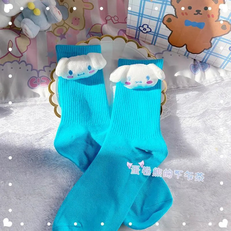 Sanrio Kuromi Doll Socks - Kawaii Anime Fashion - A7 / one size - Anime - Socks - 13 - 2024