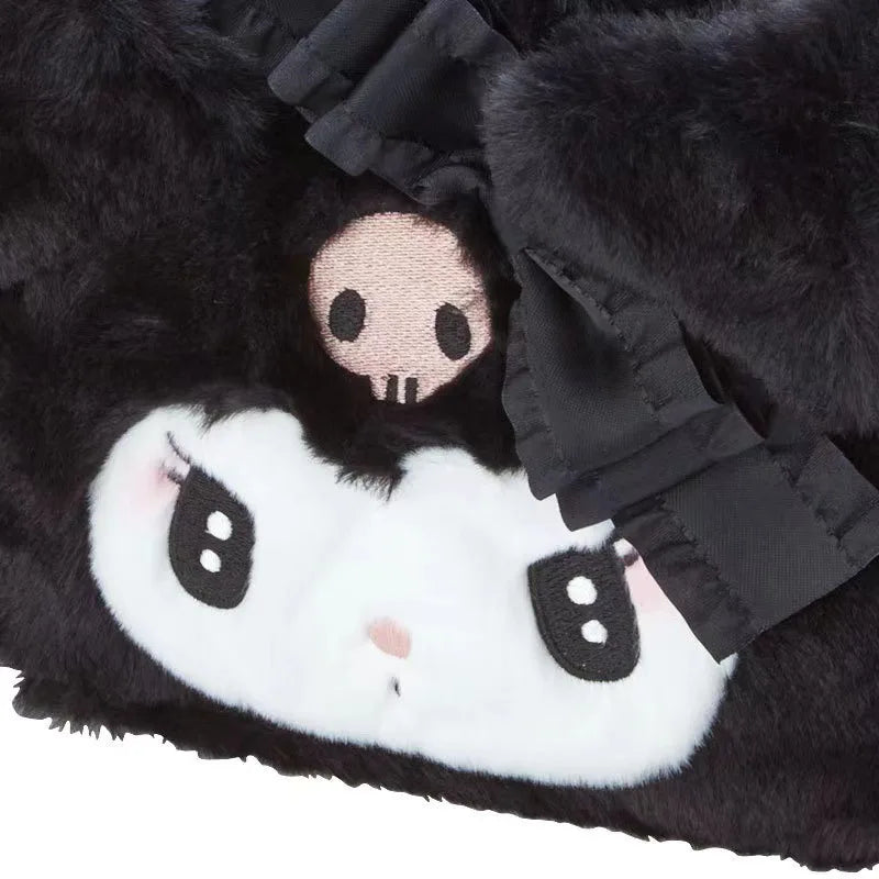 Cute Sanrio Kuromi Plush Makeup Bag - Anime - Luggage & Bags - 3 - 2024