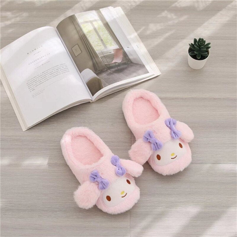 Sanrio Melody Kawaii Plush Slippers - My Melody - Women’s Clothing & Accessories - Clothing - 7 - 2024