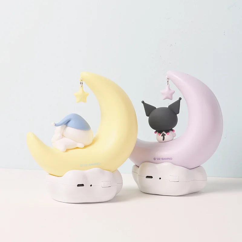 Sanrio Moon LED Light - Kuromi Cinnamonroll - Kawaii Bedroom Night Light - Stationary & More - Decor - 6 - 2024