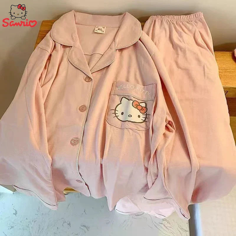 Anime Sanrio Short Pajamas - Kawaii Cartoon Sleepwear - Orange / 2XL - Anime - Pajamas - 10 - 2024