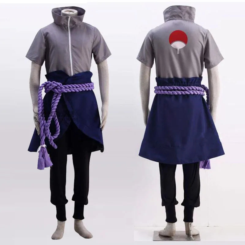 Sasuke Uchiha Cosplay Costume – Naruto Shippuden Outfit with Rope - Anime - Costume Dresses - 2024 - 4 - Worldwide