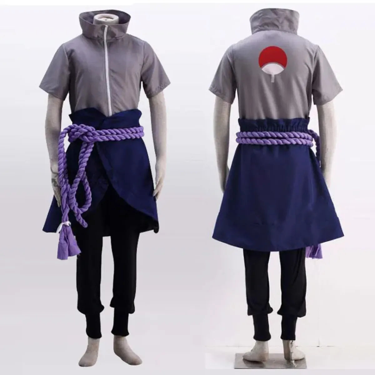 Sasuke Uchiha Cosplay Costume – Naruto Shippuden Outfit with Rope - Anime - Cosplay - 4