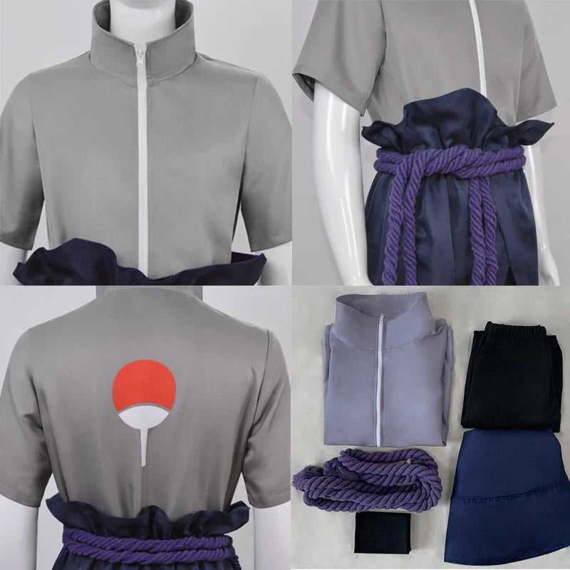 Sasuke Uchiha Cosplay Costume – Naruto Shippuden Outfit with Rope - Anime - Costume Dresses - 2024 - 6 - Worldwide