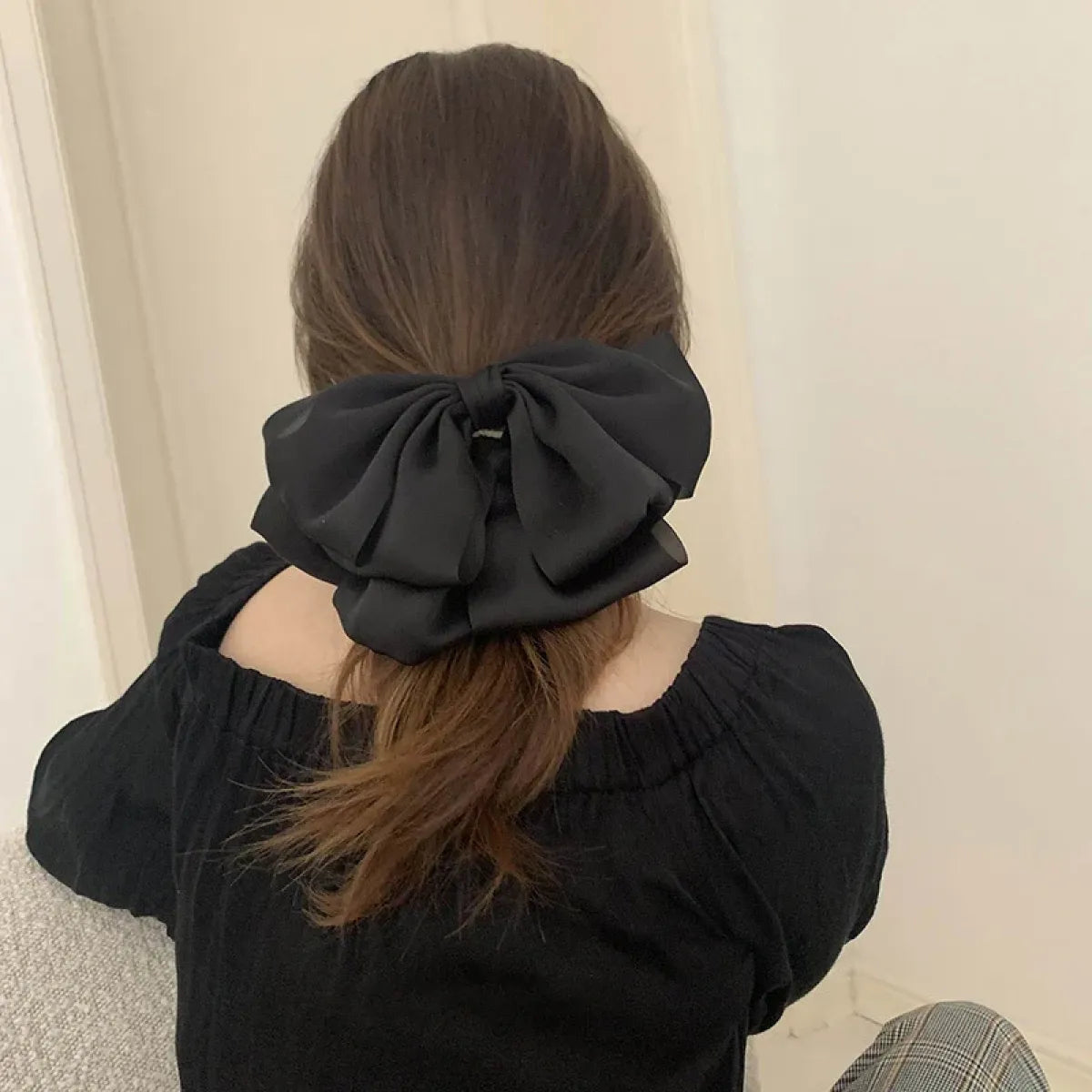 Satin Bow Ribbon Hair Clip - Best Sellers - Hair Accessories - 4