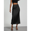 Harajuku Satin Mermaid Midi Skirt - Bottoms - Skirts - 9