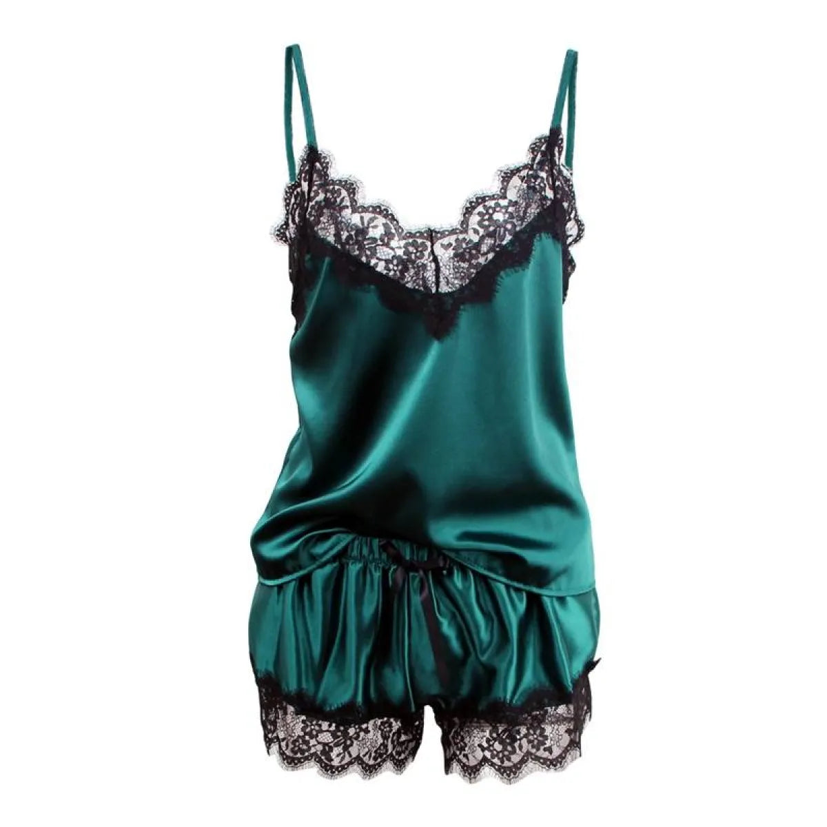 Satin Sleepwear Set - Women’s Clothing & Accessories - 1