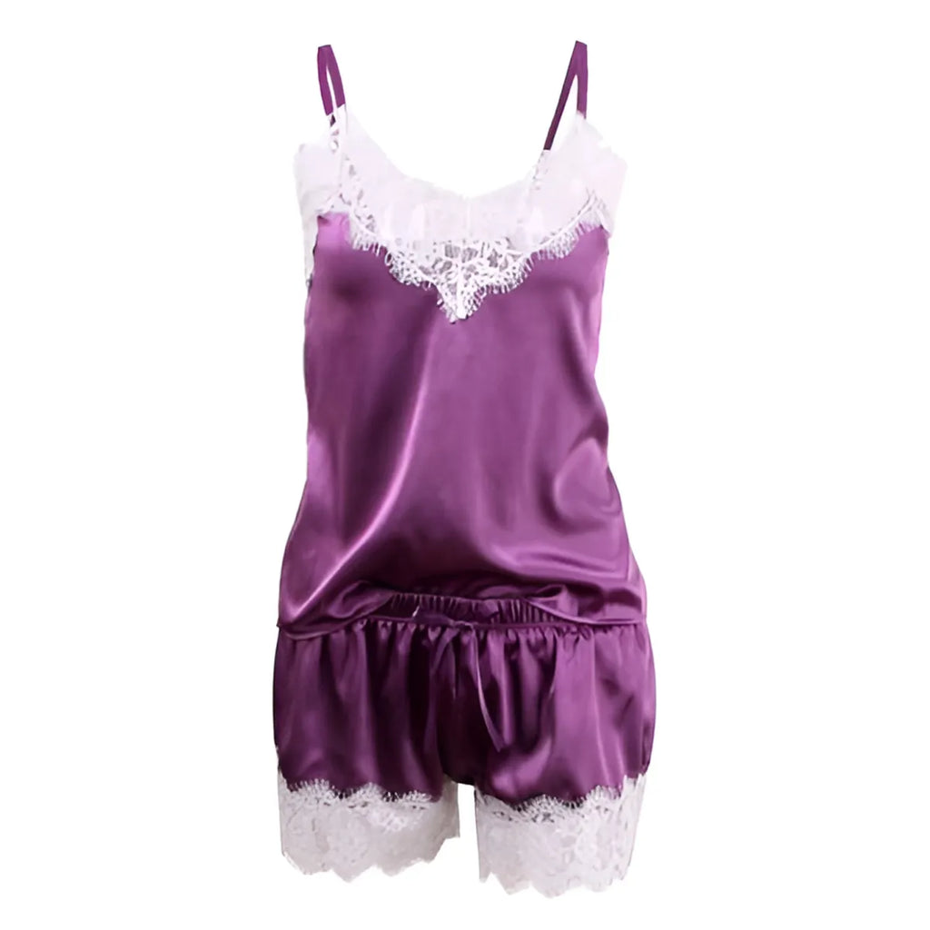 Satin Sleepwear Set - Women’s Clothing & Accessories - 16