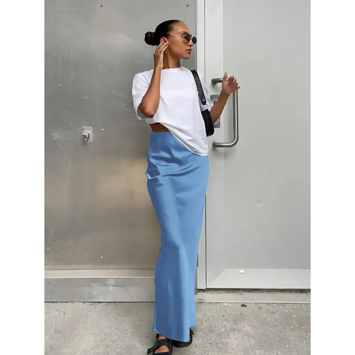 Elegant Satin Trumpet Skirt - Bottoms - Shirts - 10