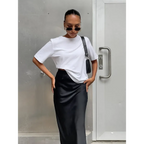 Elegant Satin Trumpet Skirt - Bottoms - Shirts - 11