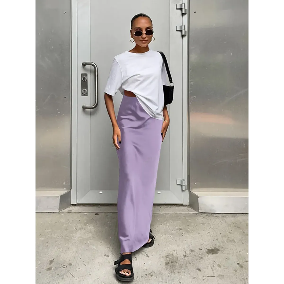 Elegant Satin Trumpet Skirt - Bottoms - Shirts - 13