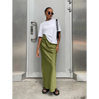 Elegant Satin Trumpet Skirt - Bottoms - Shirts - 3