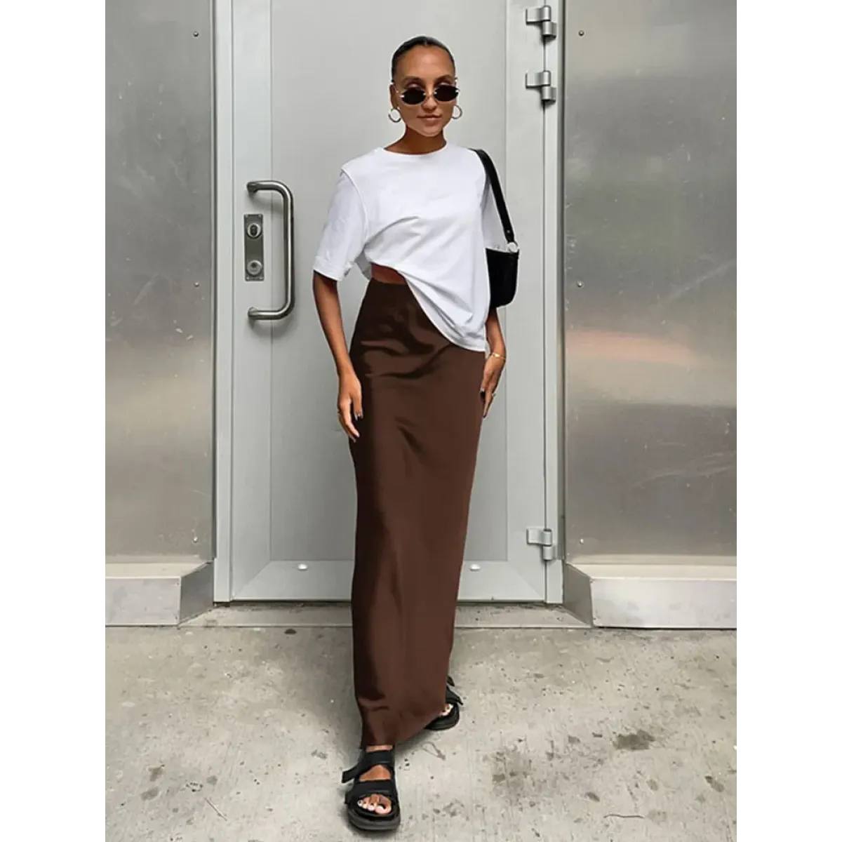 Elegant Satin Trumpet Skirt - Bottoms - Shirts - 9