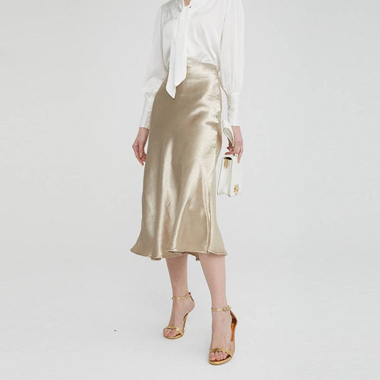 Satin Trumpet Skirt - Bottoms - Shirts & Tops - 1 - 2024