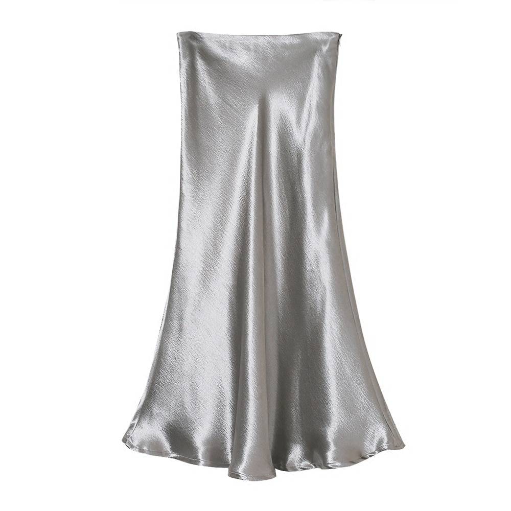 Satin Trumpet Skirt - Bottoms - Shirts & Tops - 4 - 2024