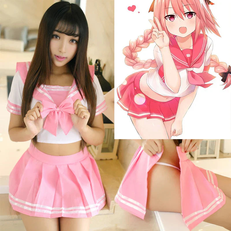 School Girl Cosplay Uniform Set - Pink / One Size - Cosplay - Costumes - 1 - 2024