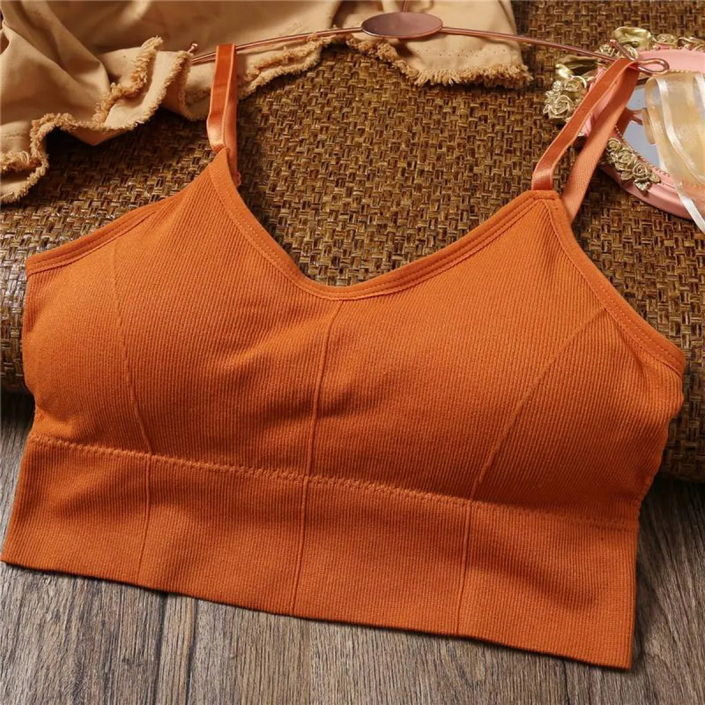 Women’s Seamless Bralette with Removable Pads - Orange 1 / ABCD - Women’s Clothing & Accessories - Clothing - 14 - 2024
