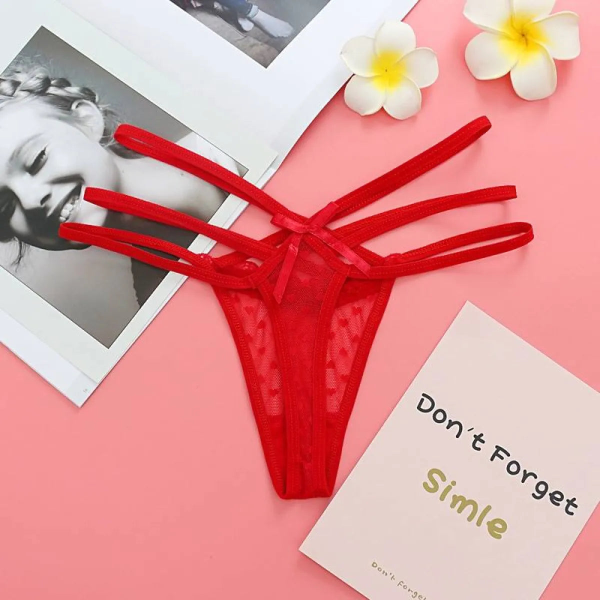 Seamless Elastic Thongs - Women’s Clothing & Accessories - 4