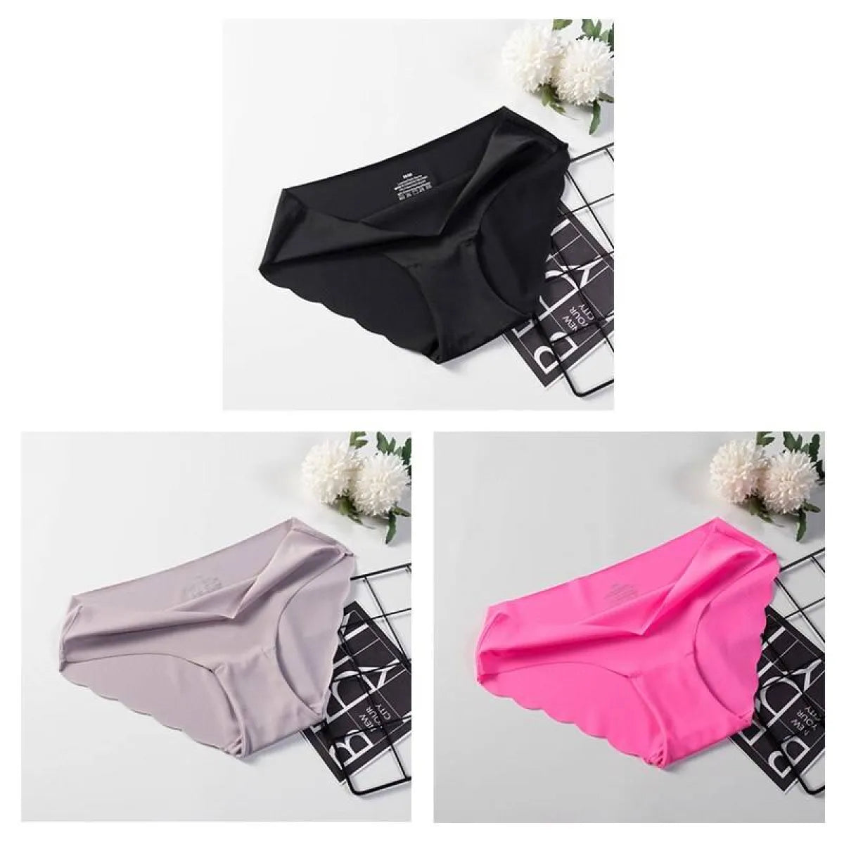 Low-Rise Seamless Panties Set - 3 Pcs - Women’s Clothing & Accessories - 24